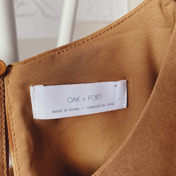 OAK & FORT Burnt Orange/Rustic Orange Racerback Flowy Tank Top - Picture 2 of 5